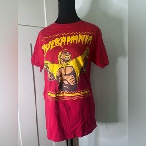 Ripple Junction Red Hulkamania Graphic Tee Vintage 90s WWE Hulk Hogan